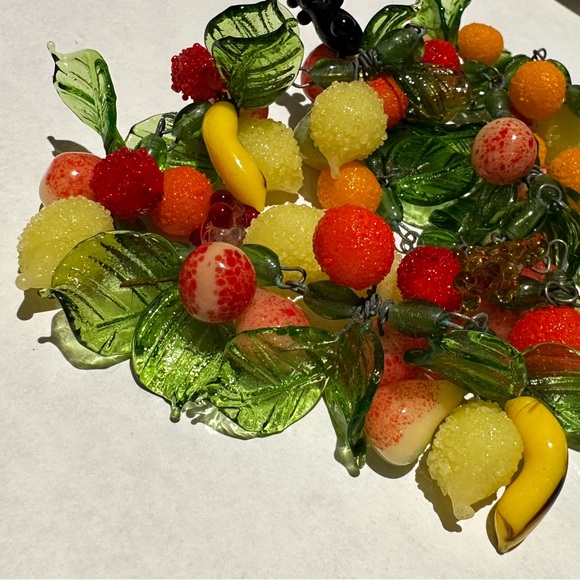 Venetian Glass Tutti Fruity Glass Necklace - Picture 6 of 16